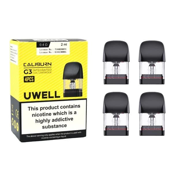 Uwell Caliburn G3 / G3 Lite Replacement Pod Coils – 0.4Ω / 0.6Ω / 0.8Ω / 0.9Ω